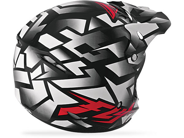 Fly Racing 2014 Kinetic Block Helmet-White/Red - 2