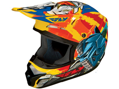 Fly Racing 2013/2014 Kinetic Fly-Bot Helmet-Yellow/Orange/Blue