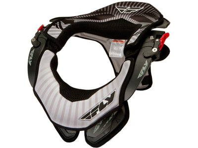 Fly Racing Podium Neck Brace-Black/White