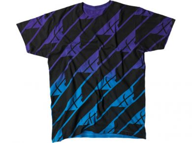 Fly Racing Spring T-Shirt-Black/Purple