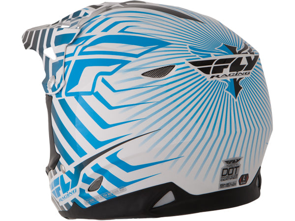 Fly Racing 2013/2014 Three.4 Helmet-White/Blue - 4