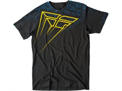 Fly Racing Toxicitee T-Shirt-Black/Blue/Lime - 1