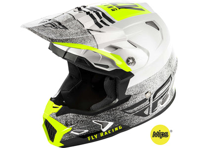FLY RACING 2019 Toxin MIPS Embargo Helmet-White/Black