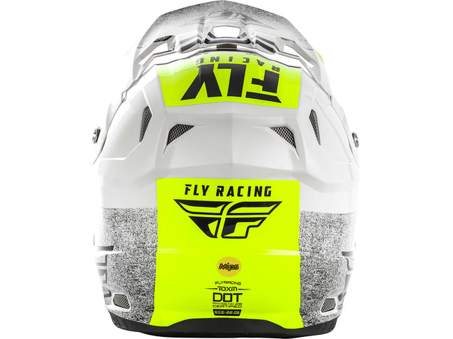 FLY RACING 2019 Toxin MIPS Embargo Helmet-White/Black - 3