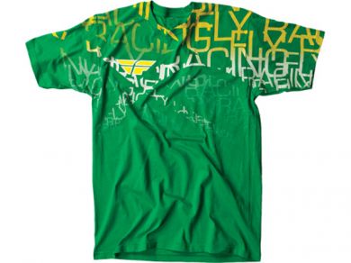 Fly Racing Wire T-Shirt-Green - 1