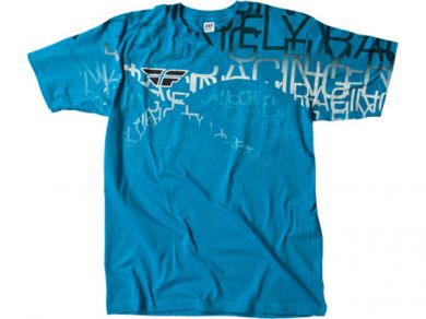 Fly Racing Wire T-Shirt-Turquoise