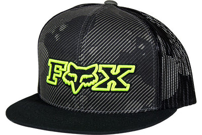 Fox Vamp Snapback Hat-Black