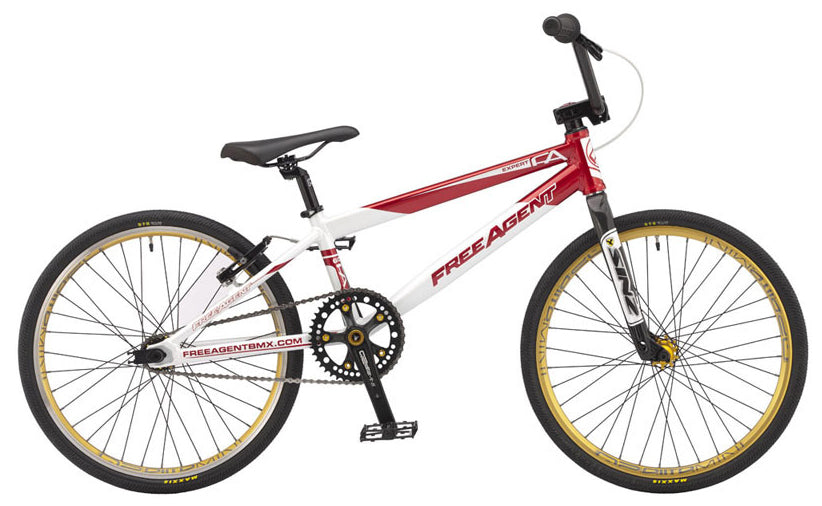 free agent bmx bicycles Free Agent Team Expert BMX Race Bike-Red/White