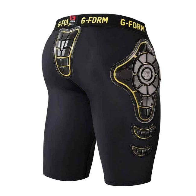 G-Form Pro-X Compression Shorts-Black/Yellow - 4