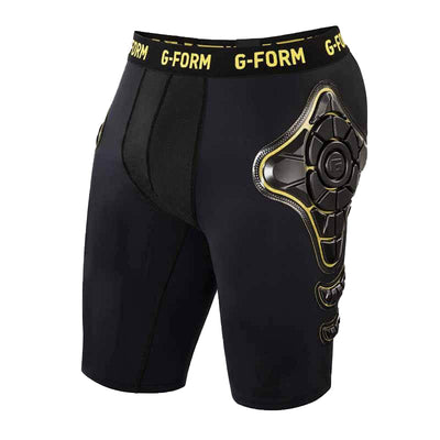 G-Form Pro-X Compression Shorts-Black/Yellow