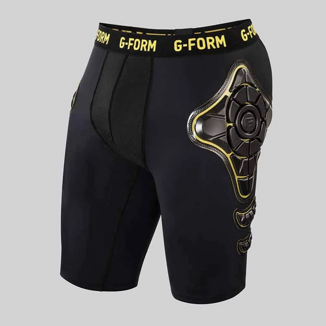 G-Form Pro-X Compression Shorts-Black/Yellow - 5