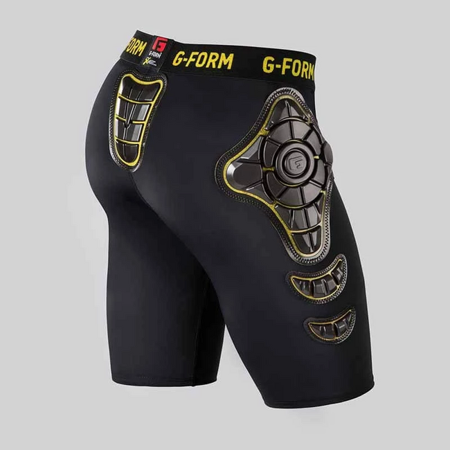 G-Form Pro-X Compression Shorts-Black/Yellow - 8