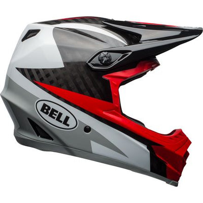 Bell Full-9 BMX Race Helmet-Gloss White/Black/Hibiscus