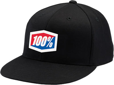 100% Icon Flexfit Hat-Black
