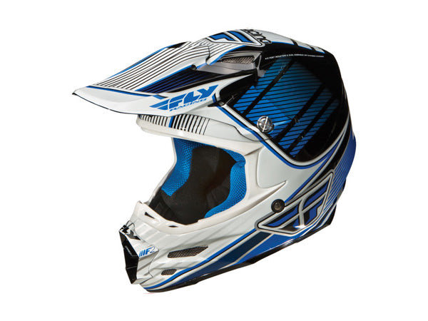 Fly Racing 2012 F2 Trey Canard Carbon Helmet-Blue/White - 1