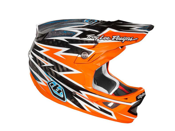 Troy Lee 2013 D3 Carbon Helmet-Zap Orange - 2