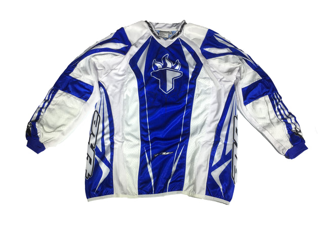 T.H.E. Sport Long Sleeve BMX Race Jersey-Blue - 1