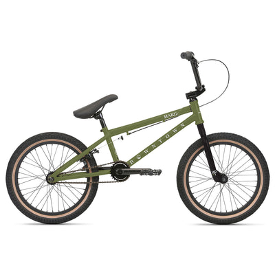 Haro Downtown 18" BMX Freestyle Bike-Matte Army Green