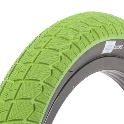 Sunday Jake Seeley Street Sweeper Tire-Green with Black sidewall-20 x 2.40"