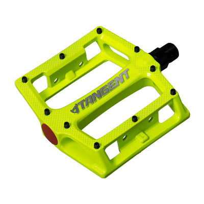 Tangent Platform Pedals-Fluorescent Green