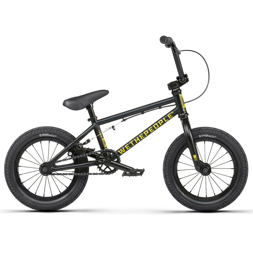 We The People 2021 Riot 14-inch BMX Freestyle Bike-Matte Black 