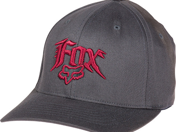 Fox Society Hat-Gray/Red - 1