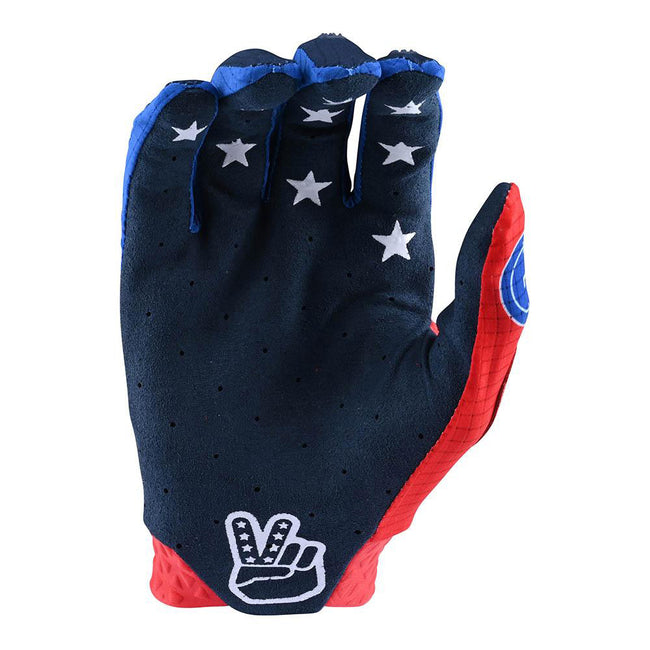 Troy Lee Designs Air BMX Race Gloves-Stars &amp; Stripes-Red - 2