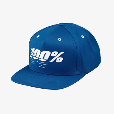 100% Drive Snapback Hat-Blue