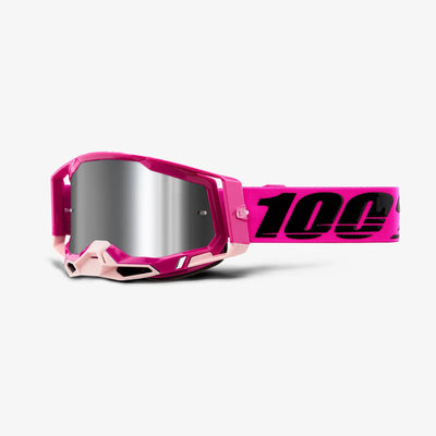 100% Racecraft2 Goggles-Maho-Silver Flash Lens