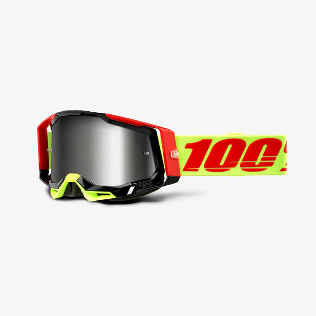 100% Racecraft2 Goggles-Wiz-Mirror Silver Flash Lens - 2