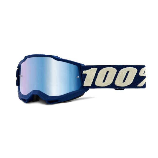 100% Accuri 2 Youth Goggles-Deepmarine-Mirror Blue Lens - 1