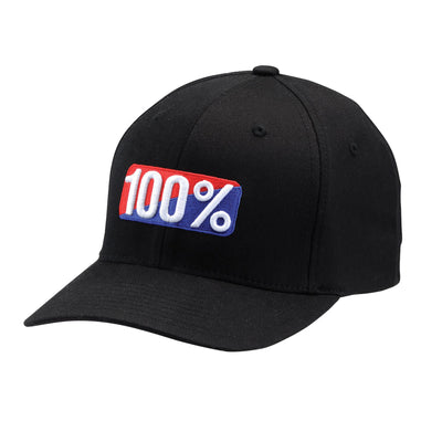 100% Classic X-Fit Hat-Black