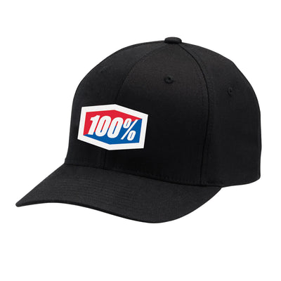 100% Official X-Fit Flexfit Hat-Black