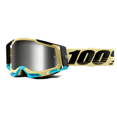 100% Racecraft2 Goggles-Airblast-Mirror Silver Lens