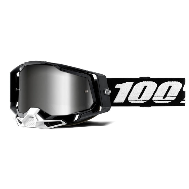100% Racecraft2 Goggles-Black-Mirror Silver Lens - 1
