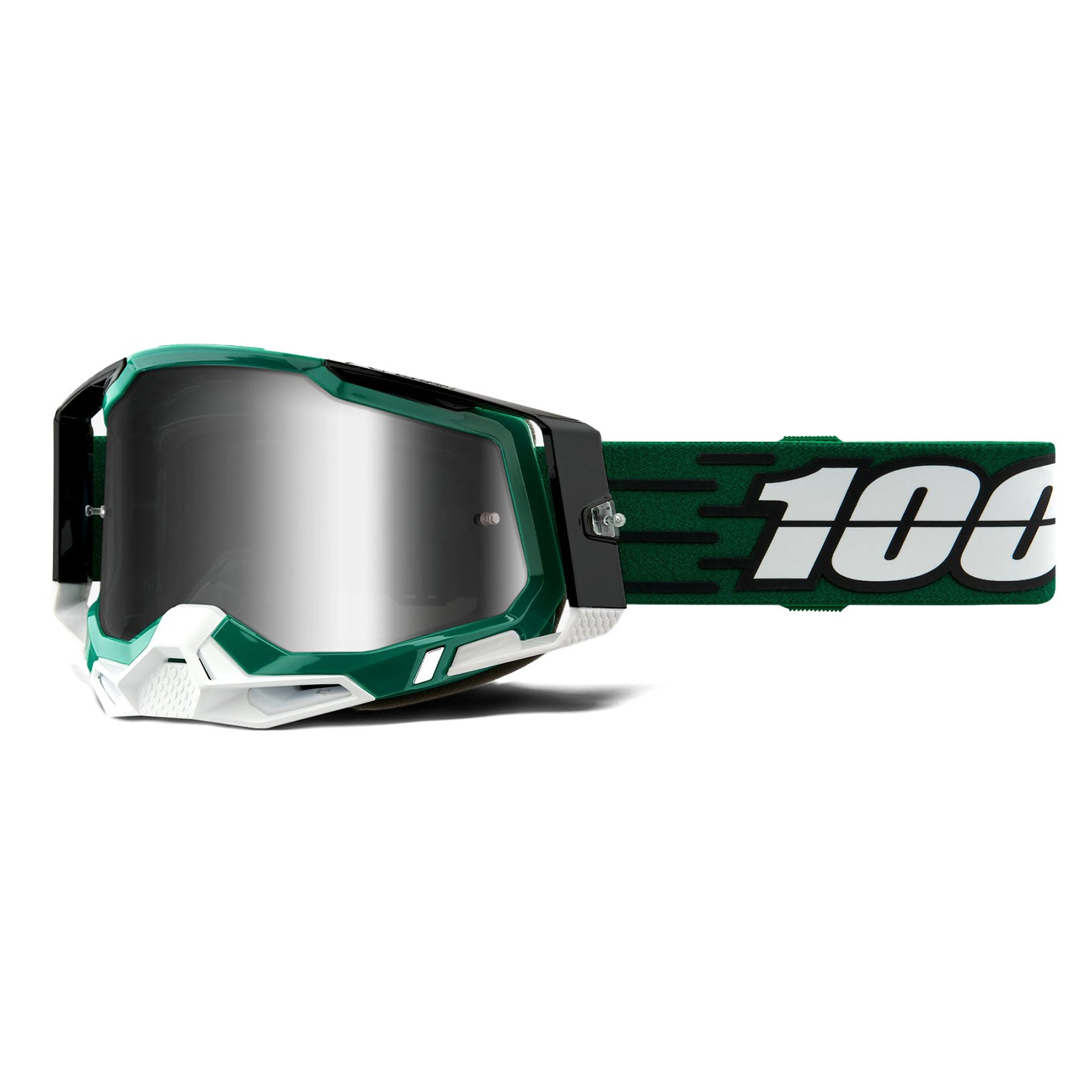 RACECRAFT 2 Goggle - Mirror Silver Lens, MX/ATV Motocross Goggle