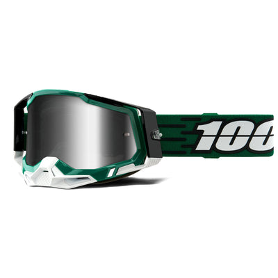 100% Racecraft2 Goggles-Milori-Mirror Silver Lens
