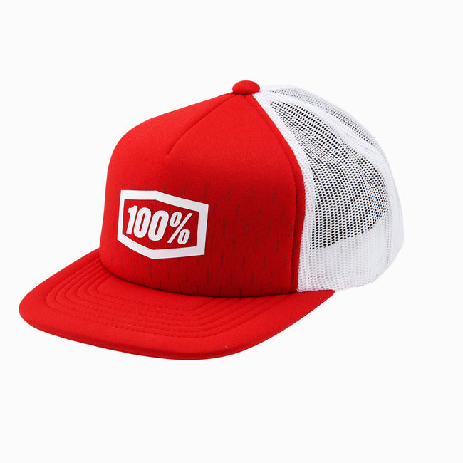 100% Shift Trucker Hat-Red - 1