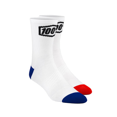 100% Terrain Socks-White