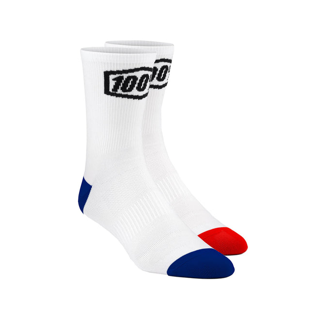 100% Terrain Socks-White - 1