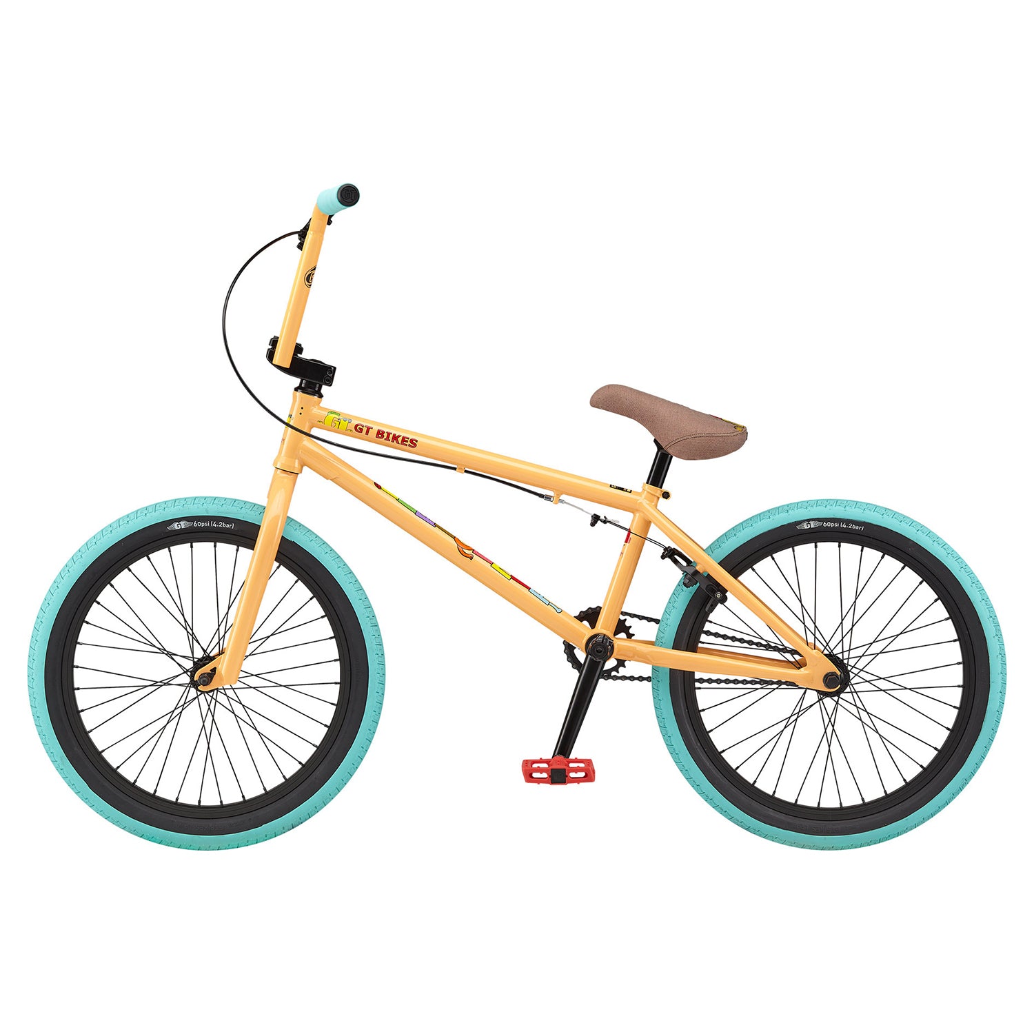 gt flame bicycle GT Performer 20.5"TT BMX Bike-Peach – J&R Bicycles, Inc