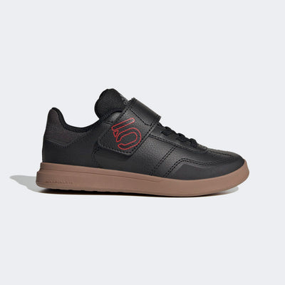 adidas Five Ten Sleuth DLX Kids Flat Pedal Shoes-Core Black/Scarlet/Grey Four