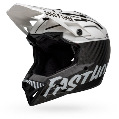 Bell Full-10 Spherical BMX Race Helmet-Fasthouse Matte/Gloss White/Black