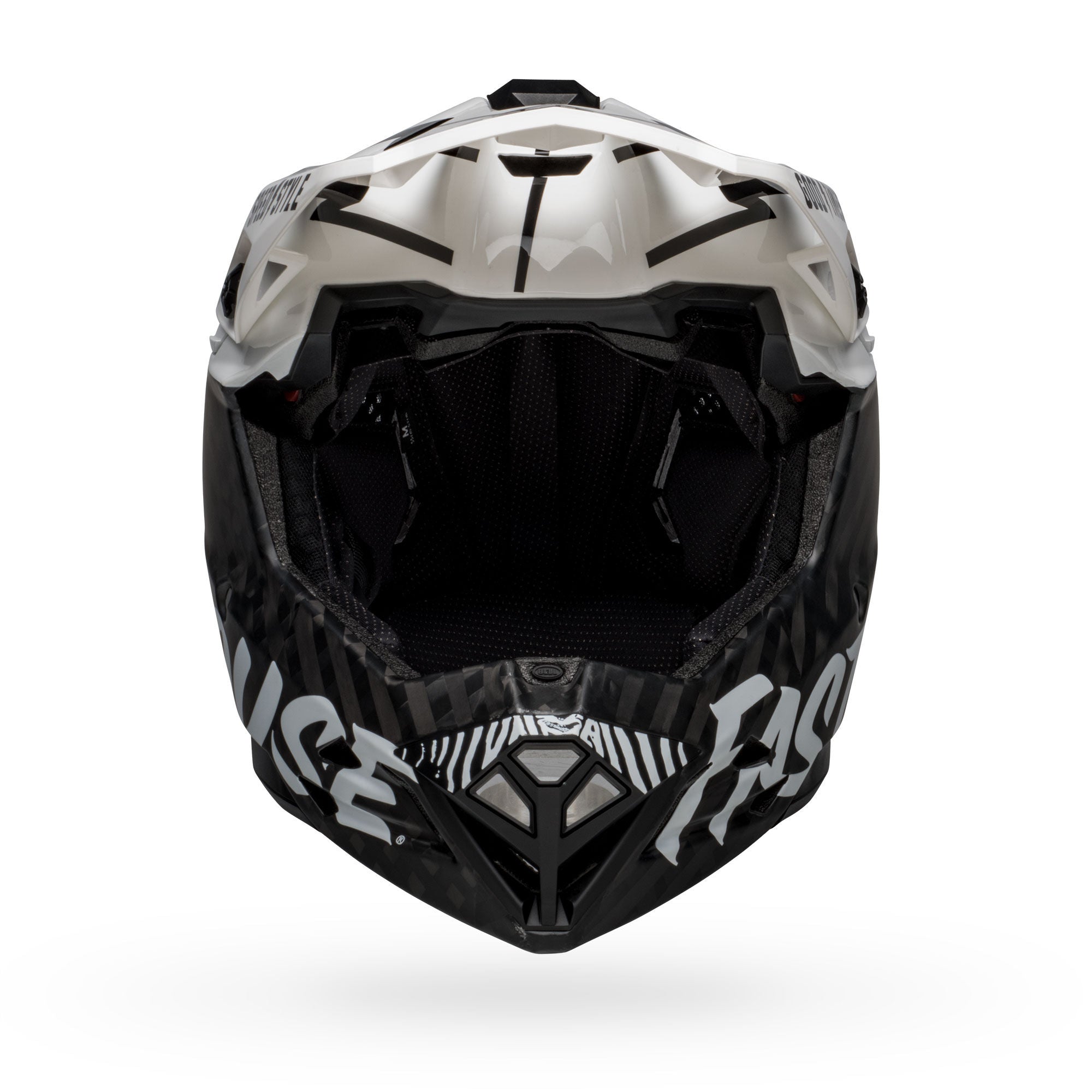 Bell Full-10 Spherical BMX Race Helmet-Fasthouse Matte/Gloss White/Bla – J&R Bicycles, Inc Bell Full-10 Spherical BMX Race Helmet-Fasthouse Matte/Gloss White/Bla – J&R Bicycles, Inc