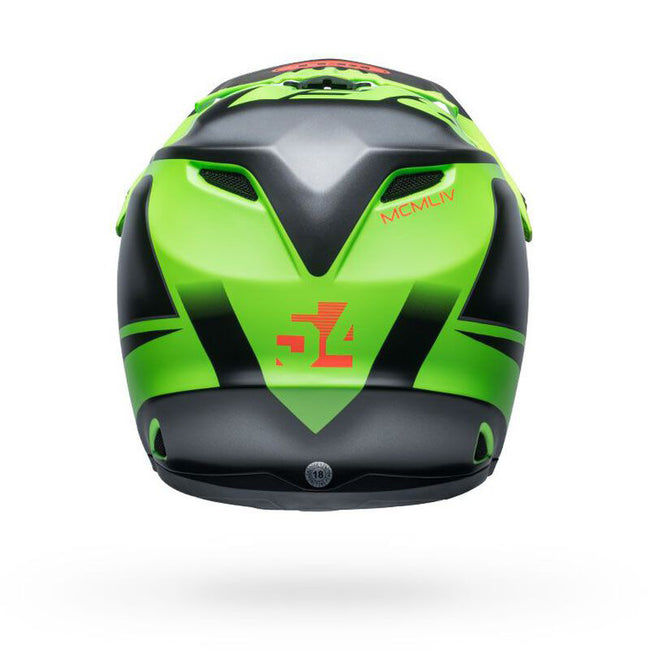 bell full face helmet green Bell Full-9 Fusion MIPS BMX Race Helmet-Matte Green/Black/Crimson – J&R Bicycles, Inc