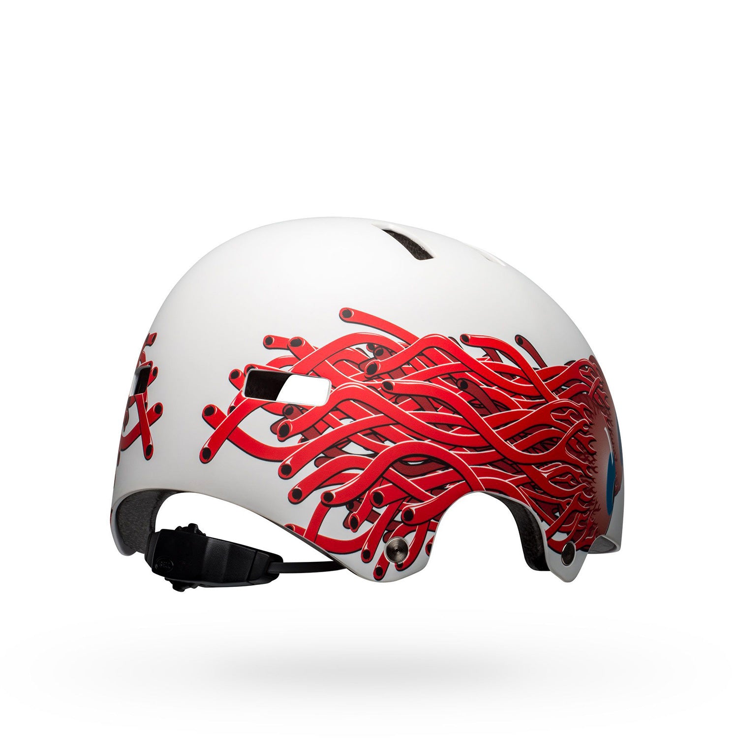 bell local graphics bike helmet Bell Local Helmet-Eyes Matte White