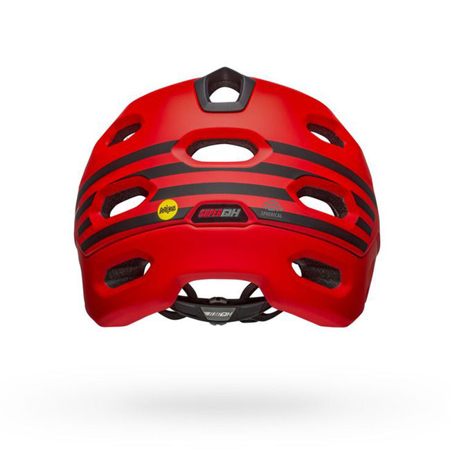 Bell Super DH Spherical BMX Race Helmet-Fasthouse Matte Red/Black - 10