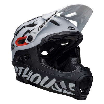 Bell Super DH Spherical BMX Race Helmet-Matte/Gloss Black/White