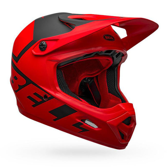 Bell Transfer BMX Race Helmet-Slice Matte Red/Black - 2