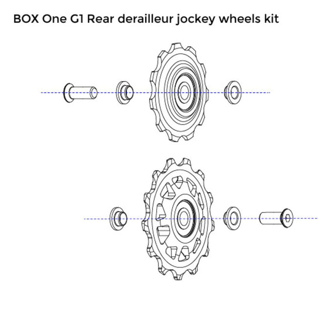 Box One 11 Speed Rear Derailleur Jockey Wheels Kit - 2